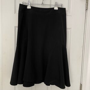 Larry Levine Black flair full skirt, lined size 8
